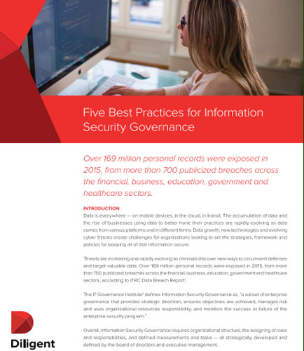 Five Best Practices For Information Security Governance